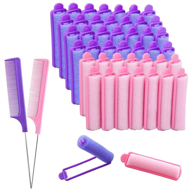 42-Piece Flexi Rods in 7 Sizes for Overnight Heatless Curls