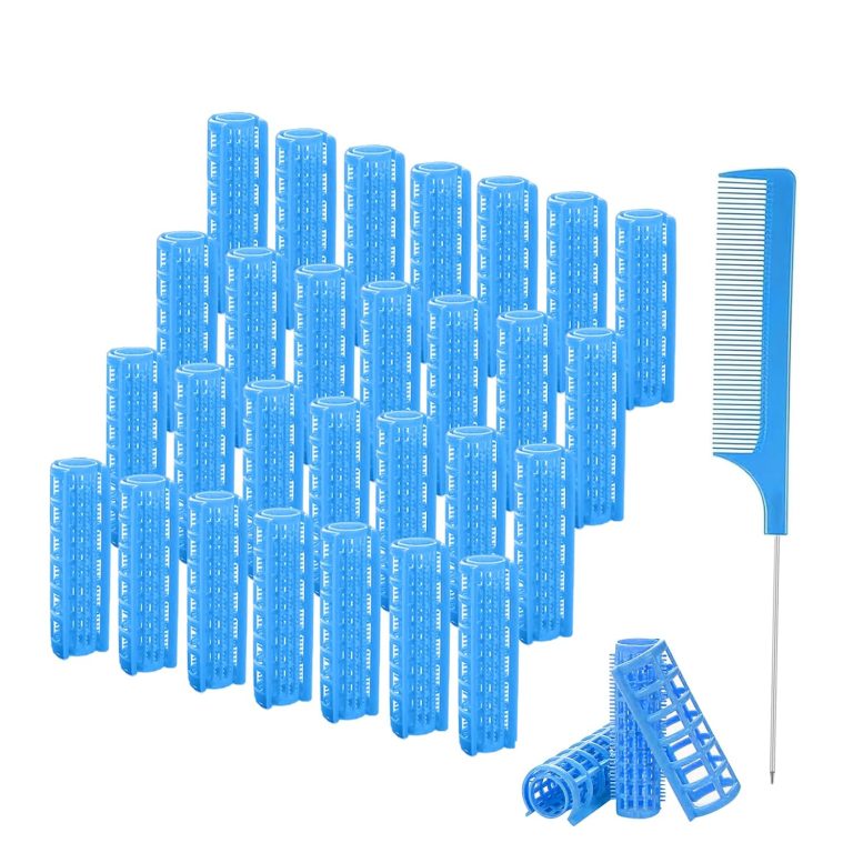 Small Plastic Curlers with Comb for DIY Heatless Styling