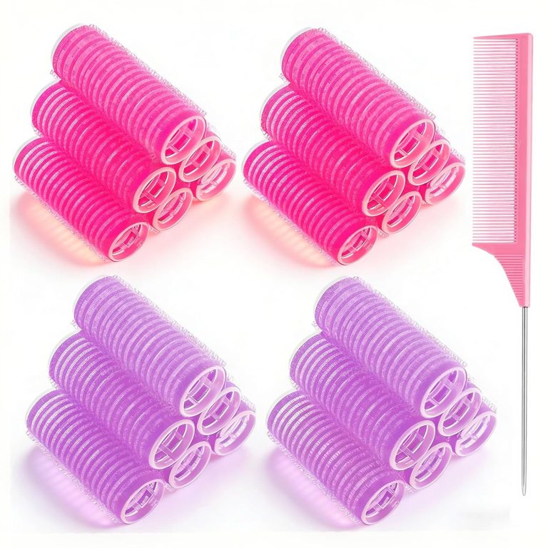 24-Pack Self-Grip Small Curlers with Styling Comb