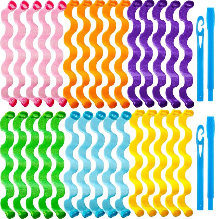 Velvet Flocked Hot Rollers with Cool Grip and Clips